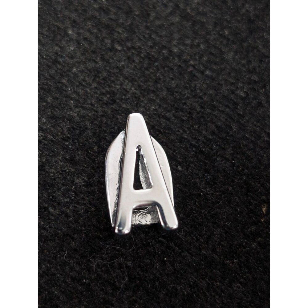 Keep Collective‎ Silver Tone Initial Letter A Slide Charm